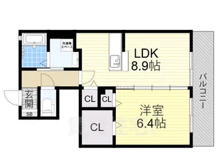 ファミリーハイツTAKT【1階】の間取り