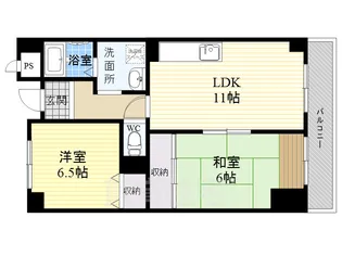 パークサイド酒庄【2階】の間取り