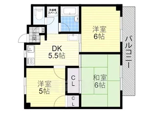 レークマンション【6階】の間取り