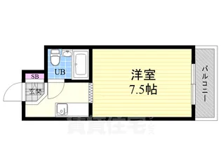 第2京都メゾンベルジュ西京極【3階】の間取り