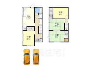 大阪府枚方市養父丘2丁目【一戸建】の間取り