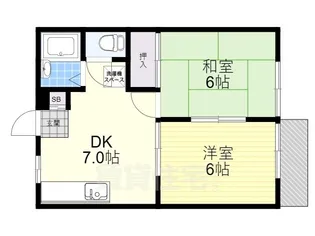 モアクレスト花田公園B棟【3階】の間取り