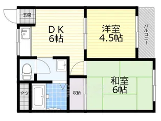 イズミビル【4階】の間取り