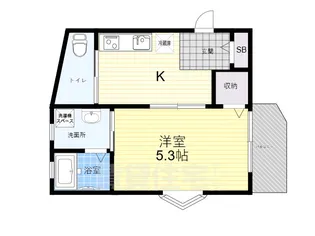 CoLaBoJR西宮【3階】の間取り