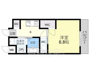 rest hirano【6階】の間取り