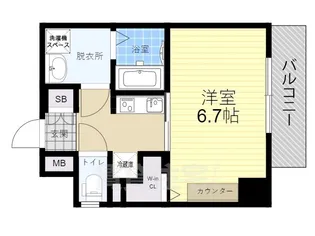 ライフフィールド塚本Grace【8階】の間取り