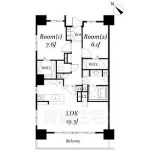 ロイヤルパークス千種【11階】の間取り