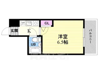 エスリード京都駅前【4階】の間取り