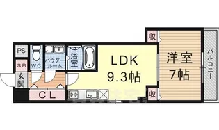 CITY SPIRE浜大津駅前【10階】の間取り