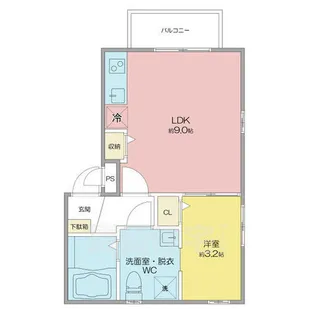 アリビオ【3階】の間取り