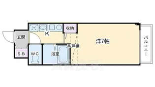 KDXレジデンス西院【10階】の間取り