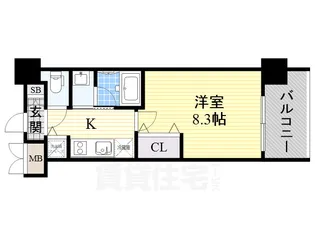 1Kの間取り画像