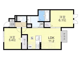 Laule’a 守山【1階】の間取り