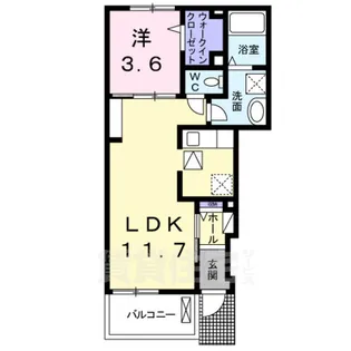 メゾン・レーヴ【1階】の間取り