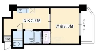 シャトー庵【4階】の間取り