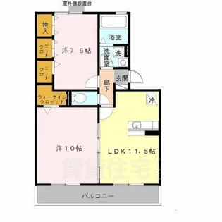 ティアコート帝塚山【2階】の間取り