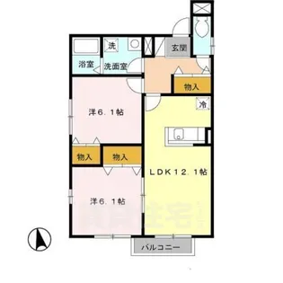 カメリア【2階】の間取り