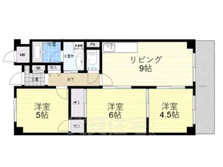 久光マンション【6階】の間取り