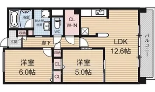 チャム【4階】の間取り