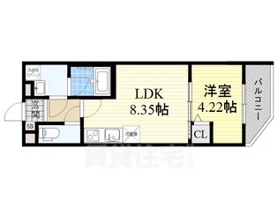 ウィズダムヒル新高【3階】の間取り