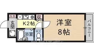 1Kの間取り画像