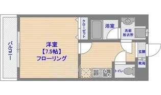 エンクレスト天神東3【6階】の間取り