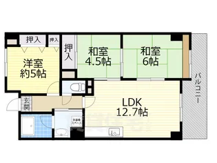 シャトーアルベール【3階】の間取り