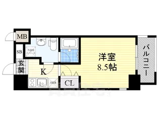 ASレジデンス上前津【8階】の間取り