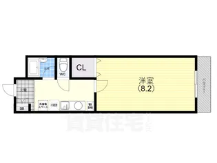 ヴィラ神戸3【2階】の間取り