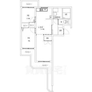 ヒルズ黒石【2階】の間取り