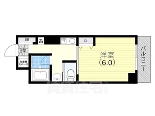 中山手ミオ壱番館【5階】の間取り
