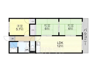 東華マンション【4階】の間取り
