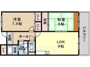 メゾンスリーゼ【302号室】の間取り