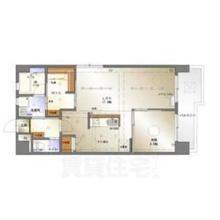 矢野マンション【6階】の間取り