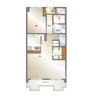 1LDKの間取り画像