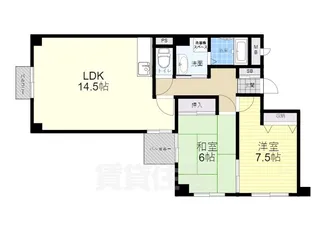 アヴェニール塚口【4階】の間取り