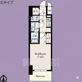 S-RESIDENCE池下駅前【2階】の間取り