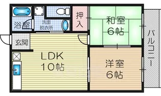 レジデンス姫島(姫島4)【202号室】の間取り