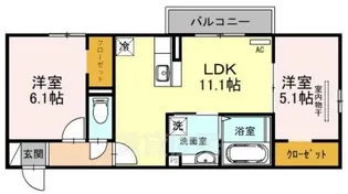 ラ・ヴェール杉尾台【2階】の間取り