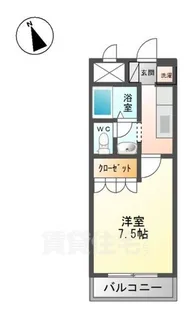 ベル・グラース【1階】の間取り
