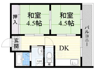 サンシャイン羽曳野【3階】の間取り