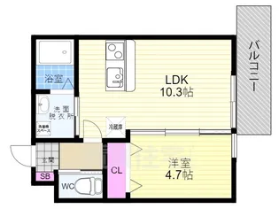 「カーサ・パレルモ」【3階】の間取り