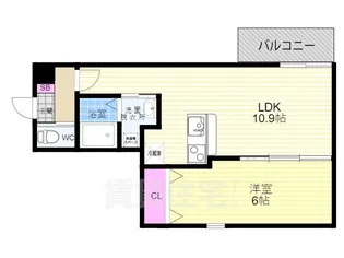 カーサ・パレルモ【3階】の間取り