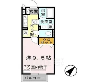 ウィン オカダヤ【2階】の間取り