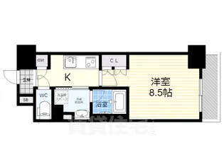 OKBアヴェニール菊井町【8階】の間取り