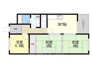 ヒルサイドヴィレッジ【3階】の間取り