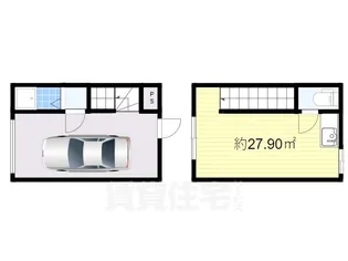 大阪府豊中市玉井町3丁目【テラスハウス】の間取り
