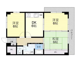 フェイバリー甲東園I【2階】の間取り
