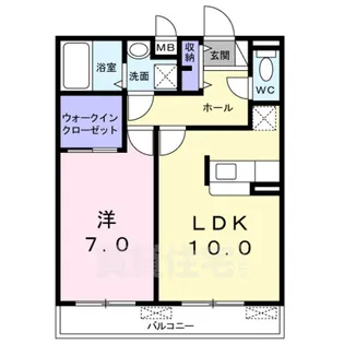 京都府京都市伏見区羽束師古川町【アパート】の間取り