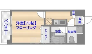 ダイナコートエスタディオ平尾【10階】の間取り